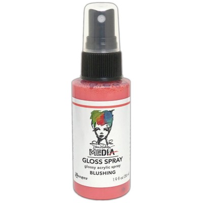 Dina Wakley -  «Acrylic Gloss Sprays» couleur «Blushing» 2 oz